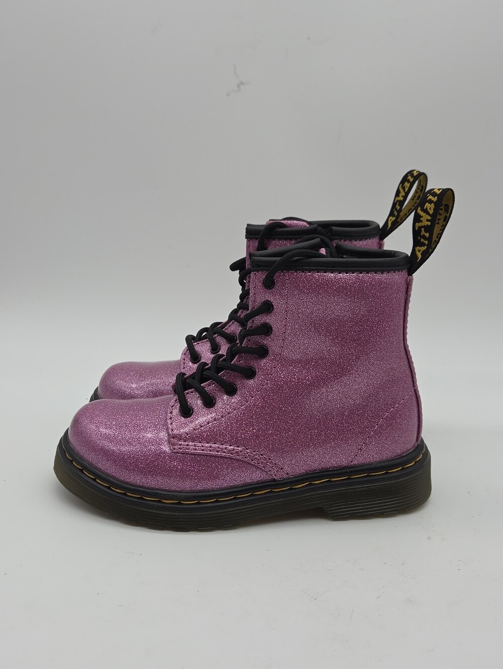 Dr Martens 1460 Glitter T Pink Boots Toddler Girls Size 10 - Picture 2 of 8